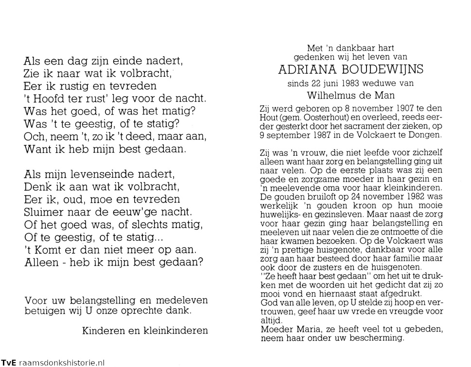 Adriana Boudewijns Wilhelmus de Man