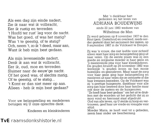 Adriana Boudewijns Wilhelmus de Man