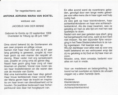 Antonia Adriana Maria van Boxtel Jacobus van der Minne