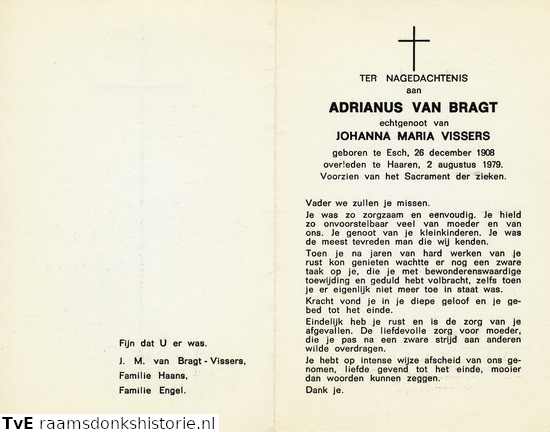 Adrianus van Bragt Johanna Maria Vissers
