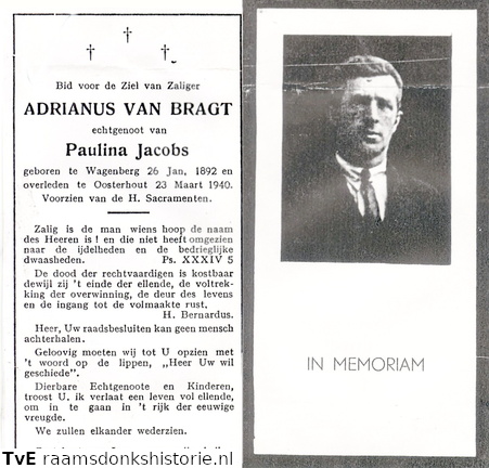 Adrianus van Bragt Paulina Jacobs