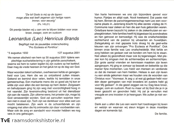 Leonardus Henricus Brands