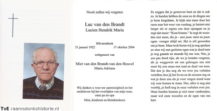 Lucien Hendrik Maria van den Brandt Maria Adriana van den Heuvel