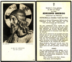 Adrianus Brekoo Petronella Maria van de Ven