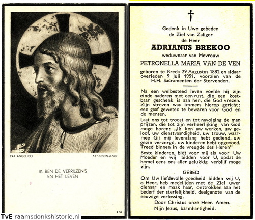 Adrianus Brekoo Petronella Maria van de Ven