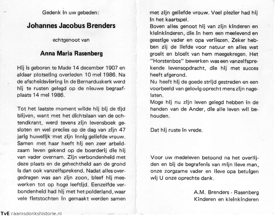 Johannes Brenders-Anna Maria Rasenberg