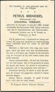 Petrus Brenders Johanna Verbunt