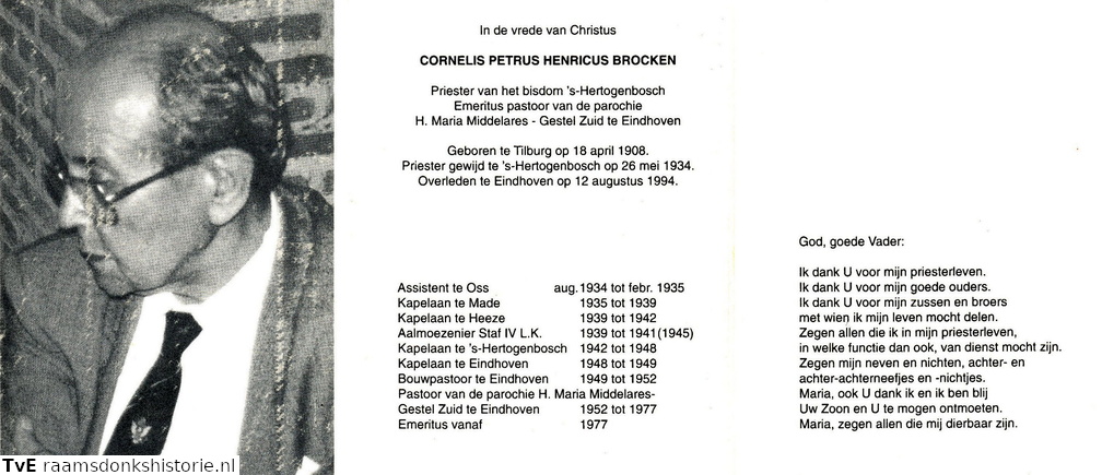 Cornelis Petrus Henricus Brocken priester