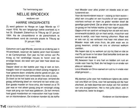 Nellie Broeckx  Harrie Vingerhoets