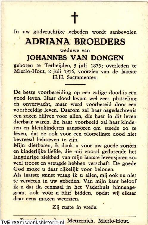 Adriana Broeders Johannes van Dongen