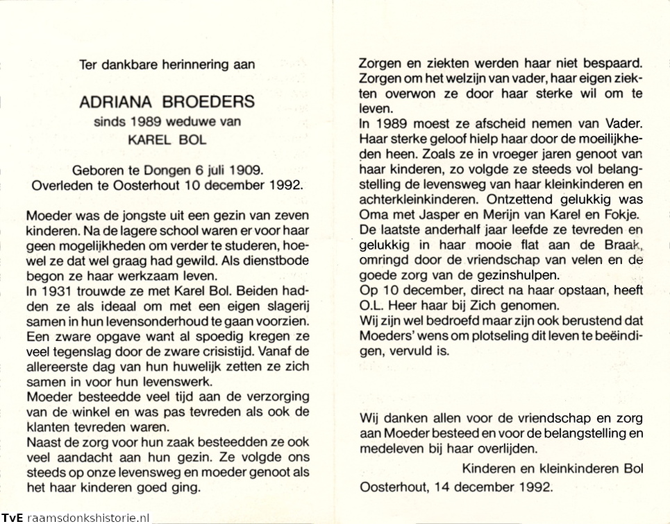 Adriana Broeders Karel Bol