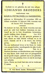 Adrianus Broeders Maria Petronella Smeekens
