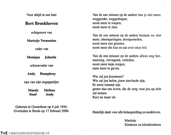 Bert Broekhoven Marietje Vermeulen