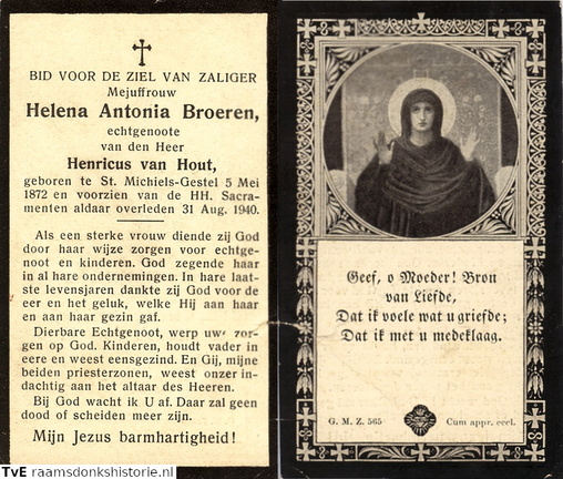 Helena Antonia Broeren Henricus van Hout