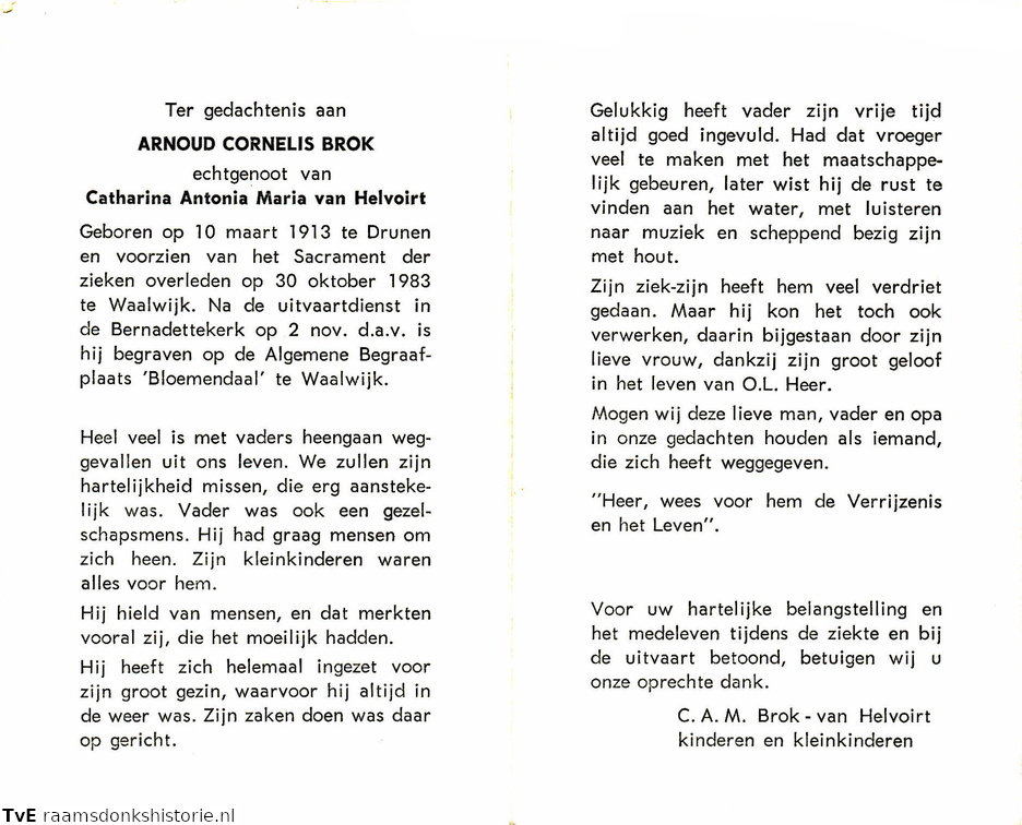 Arnoud Cornelis Brok Catharina Antonia Maria van Helvoirt