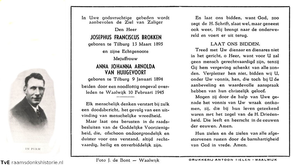 Josephus Adrianus Brokken Anna Johanna Arnolda van Huijgevoort