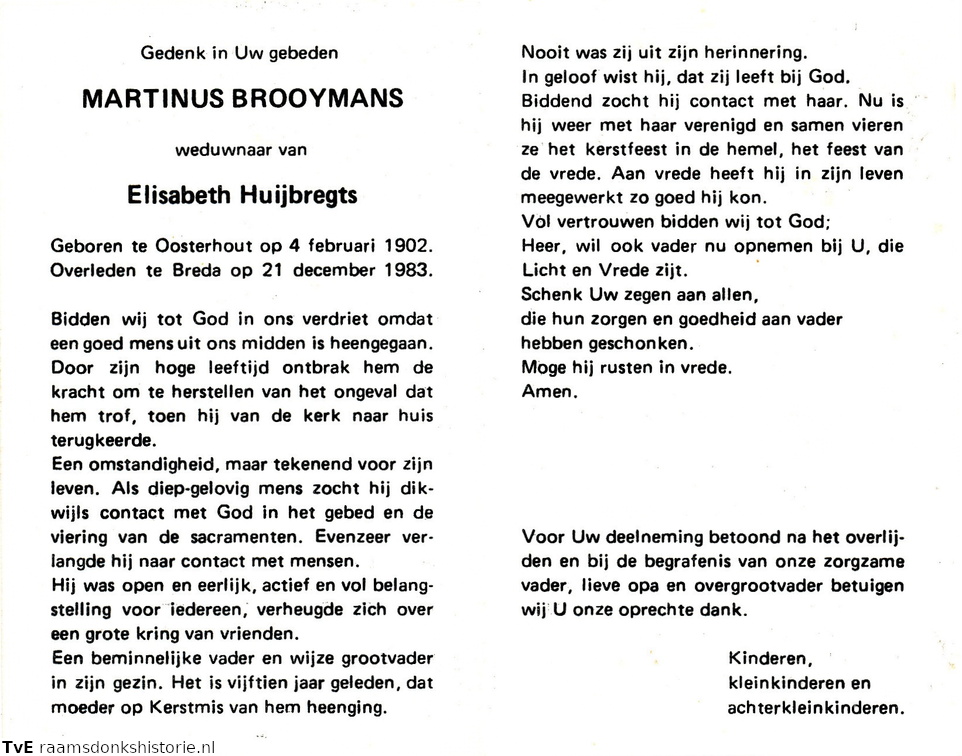 Martinus Brooymans Elisabeth Huijbregts