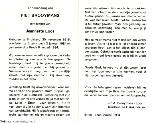 Piet Brooymans Jeanette Loos