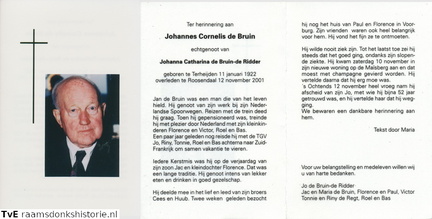 Johannes Cornelis de Bruin Johanna Catharina de Ridder