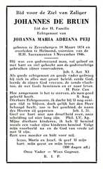 Johannes de Bruin Johanna Maria Adriana Peij