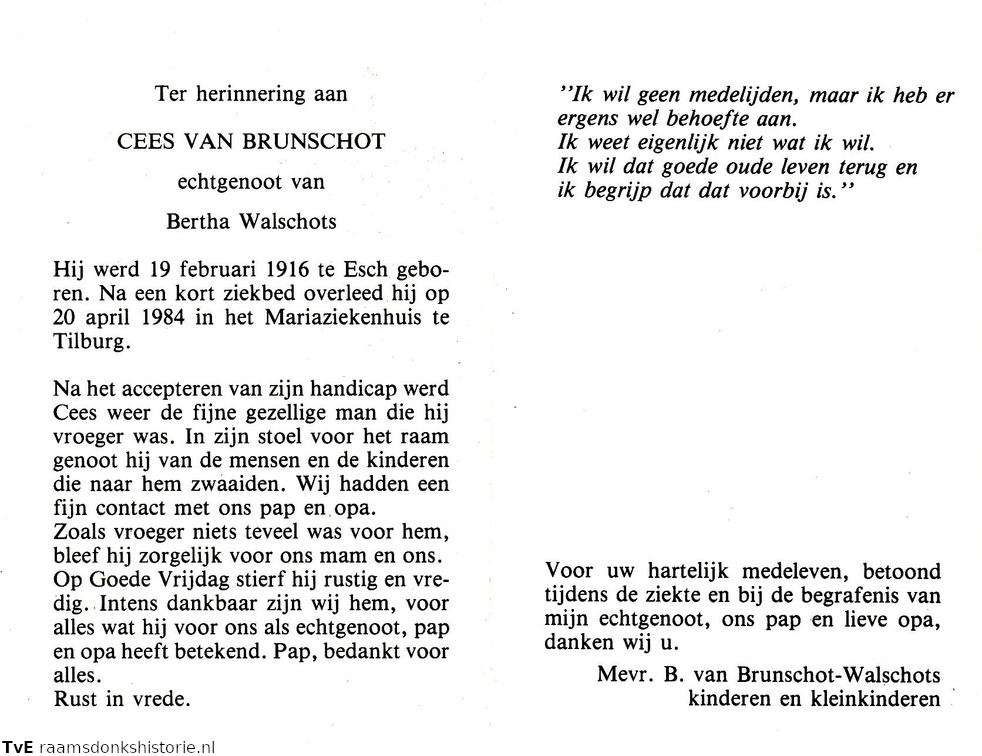 Cees van Brunschot Bertha Walschots