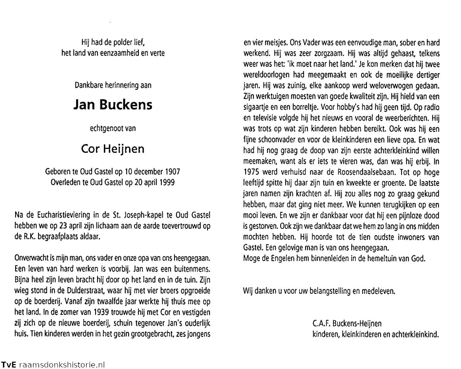 Jan Buckens  Cor Heijnen