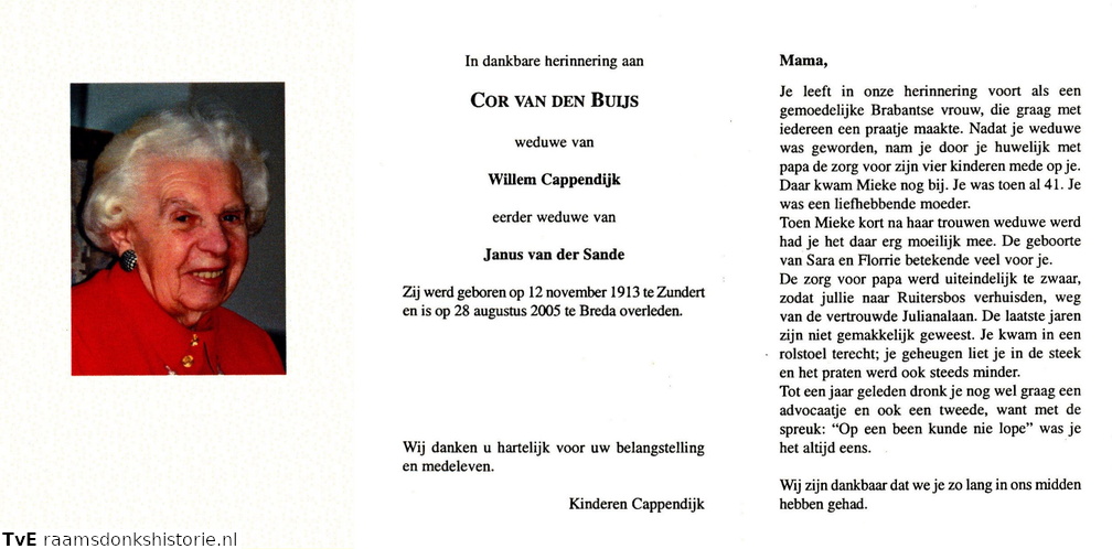 Cor van den Buijs Willem Cappendijk  Janus van der Sande
