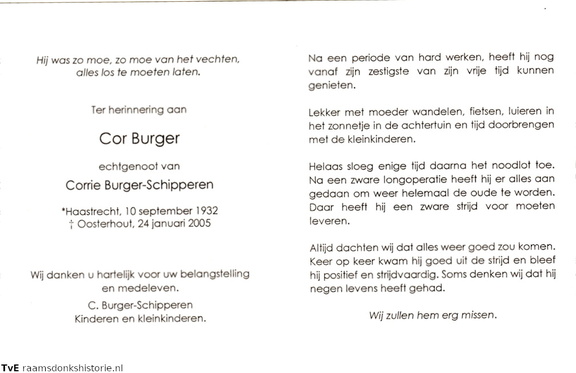 Cor Burger Corrie Schipperen