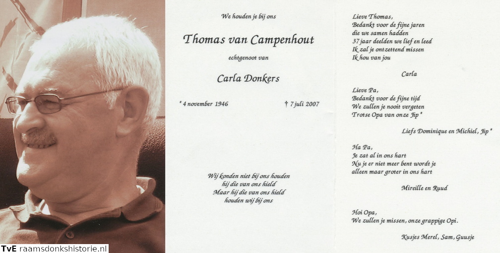 Campenhout van, Thomas  Carla Donkers