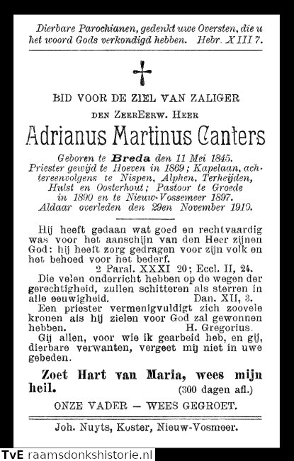 Adrianus Martinus Canters priester