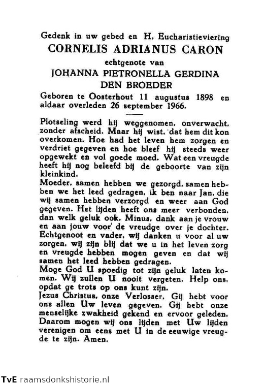 Cornelis Adrianus Caron Johanna Pieternella Gerdina den Broeder