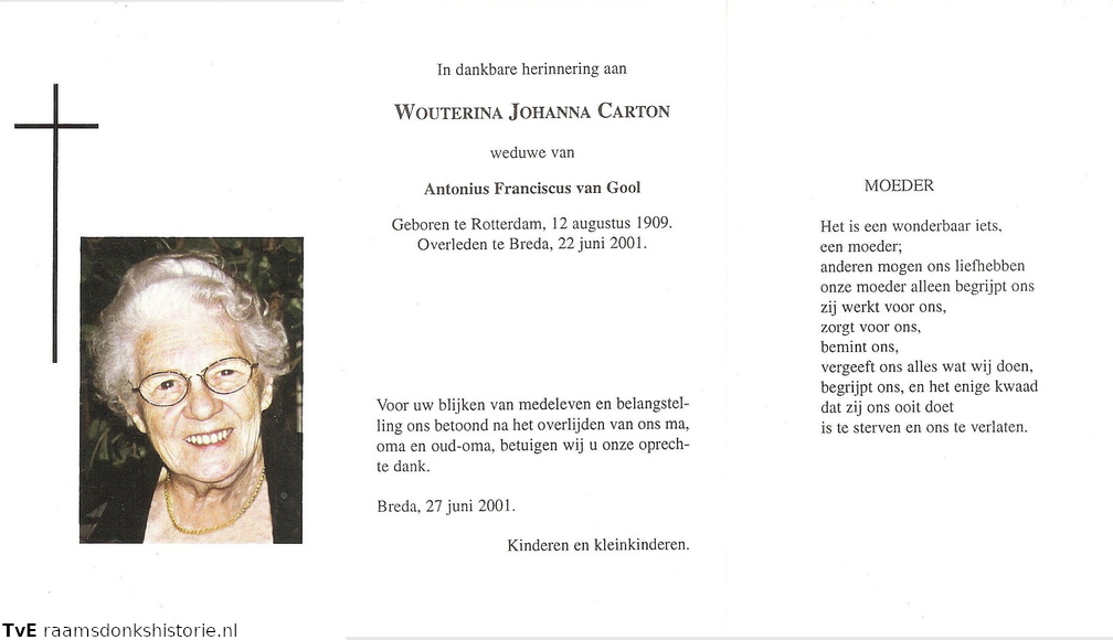 Wouterina Johanna Carton Antonius Franciscus van Gool