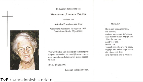 Wouterina Johanna Carton Antonius Franciscus van Gool
