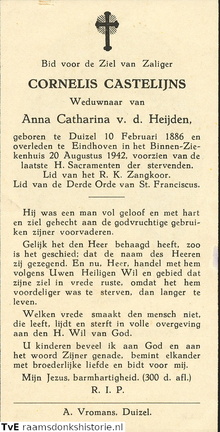 Cornelis Castelijns Anna Catharina van der Heijden