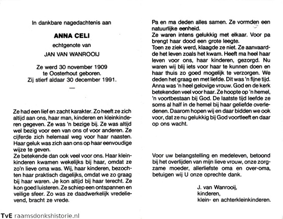 Anna Celi Jan van Wanrooij