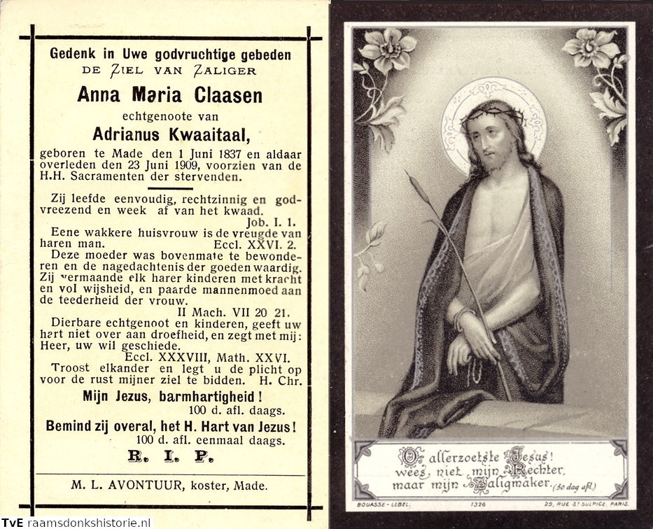 Anna Maria Claasen Adrianus Kwaaitaal