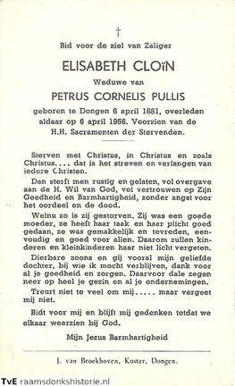 Elisabeth Cloïn Petrus Cornelis Pullis