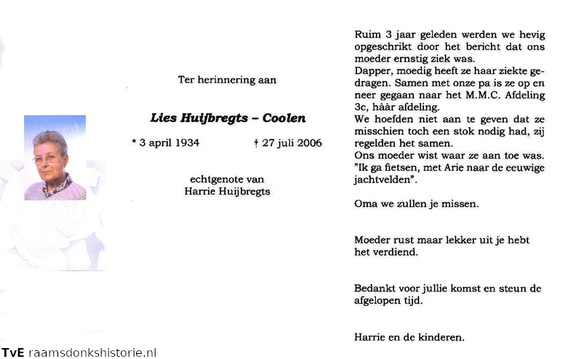 Lies Coolen Harrie Huijbregts