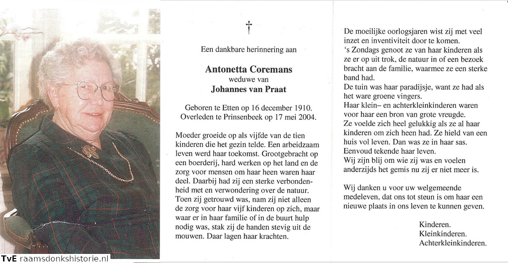 Antonetta Coremans Johannes van Praat