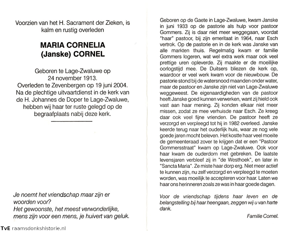 Maria Cornelia Cornel