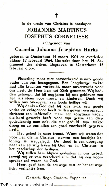 Johannes Martinus Josephus Cornelisse Cornelia Johanna Josephina Hurks
