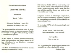 Jeanette Dierikx René Galle