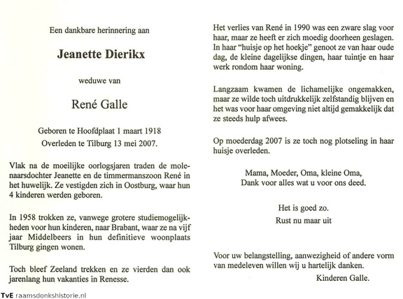 Jeanette Dierikx René Galle