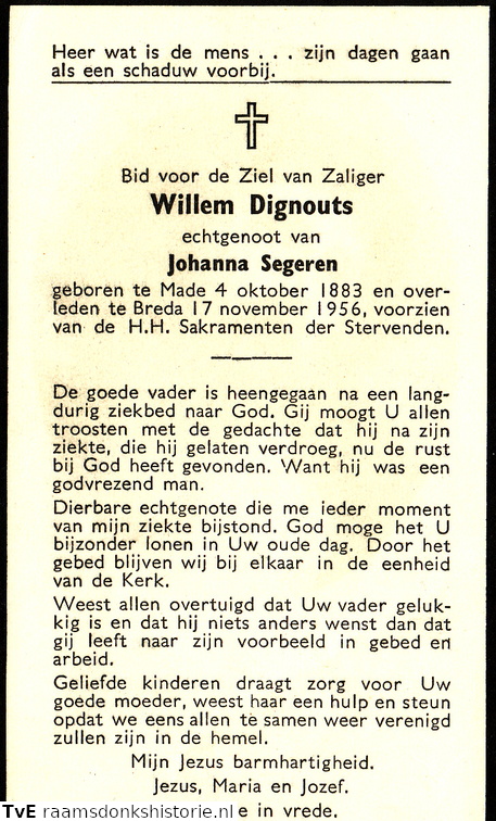 Willem Dignouts Johanna Segeren 