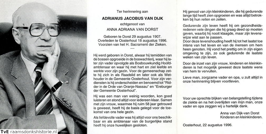 Adrianus Jacobus van Dijk Anna Adriana van Dorst
