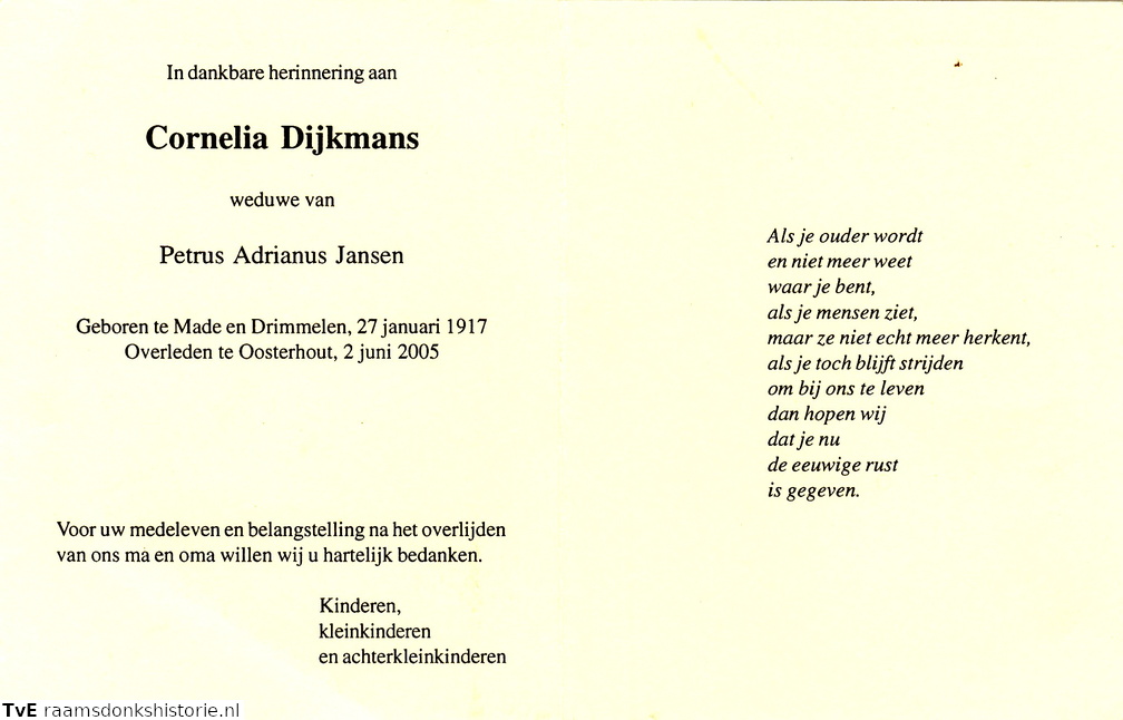 Cornelia Dijkmans Petrus Adrianus Jansen