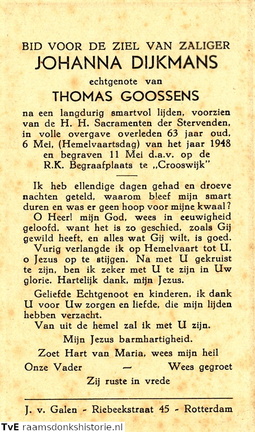 Johanna Dijkmans Thomas Goossens