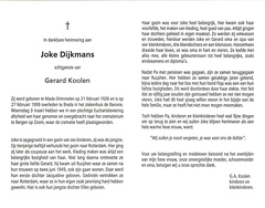 Joke Dijkmans-Gerard Koolen