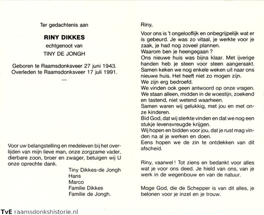 Riny Dikkes Tiny de Jongh