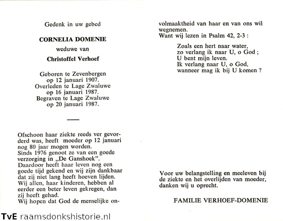 Cornelia Domenie Christoffel Verhoef
